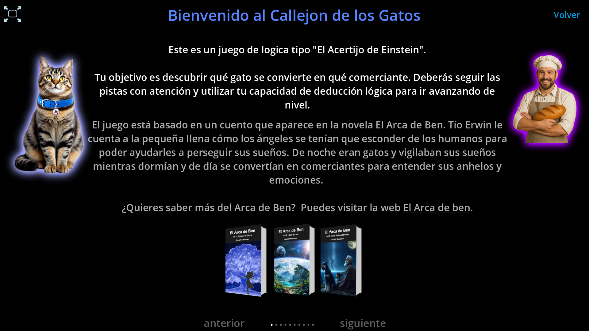 Gato y comerciante