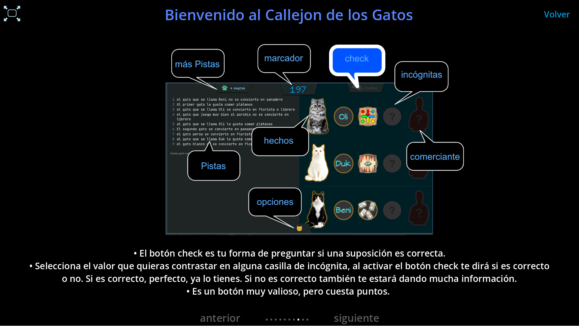 Botón check